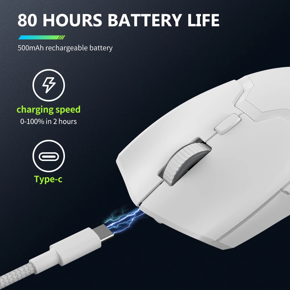 Rato Gaming DELUX M800 – Sem Fios, 26.000 DPI, RGB, Sensor PAW3395 Rato Gaming DELUX M800 – Sem Fios, 26.000 DPI, RGB, Sensor PAW3395